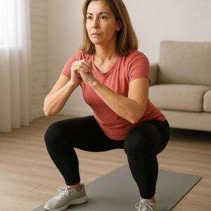 woman doing a squat exercise